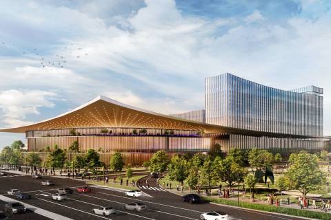 A rendering of Las Vegas Sands Corp.'s proposed multibillion-dollar casino resort project at Na ...