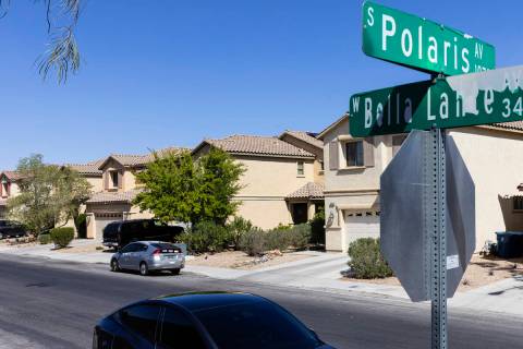 A neighborhood where a woman was fatally shot while walking near Southern Highlands is shown on ...