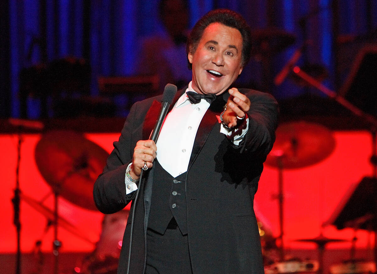 Wayne Newton performs during the opening night of his limited-engagement production 'Once Befor ...