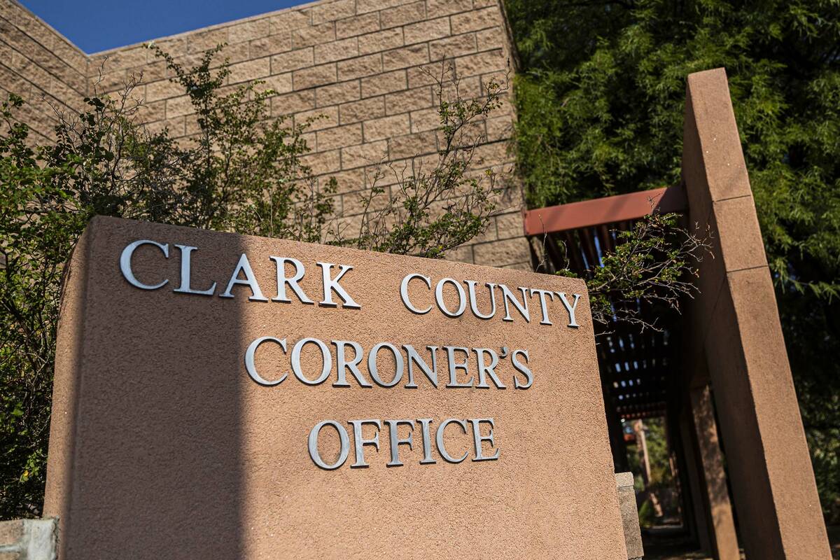 Clark County coroner’s office (Benjamin Hager/Las Vegas Review-Journal)