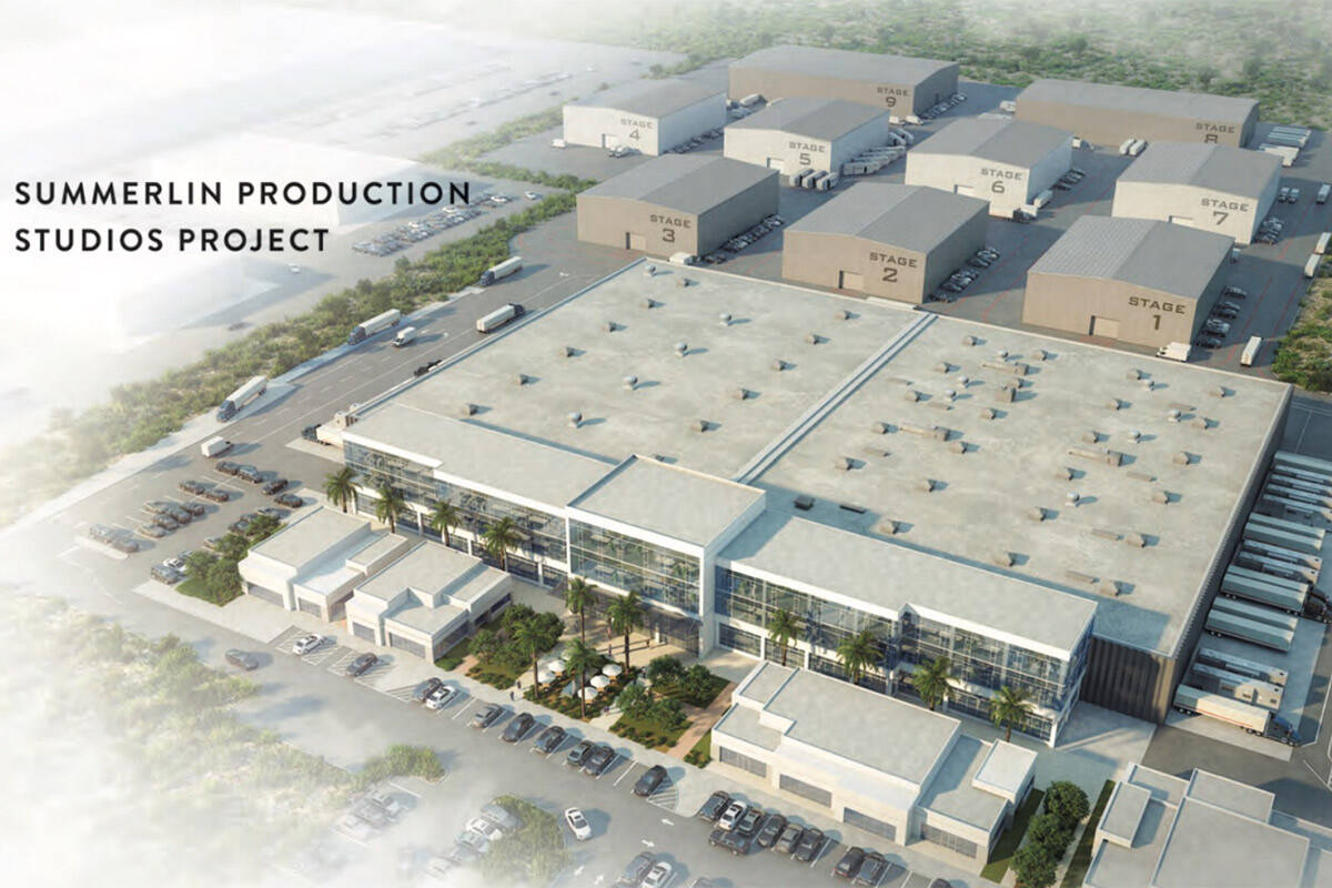 A rendering of the Summerlin Production Studios Project. (Courtesy of Howard Hughes Corp.)