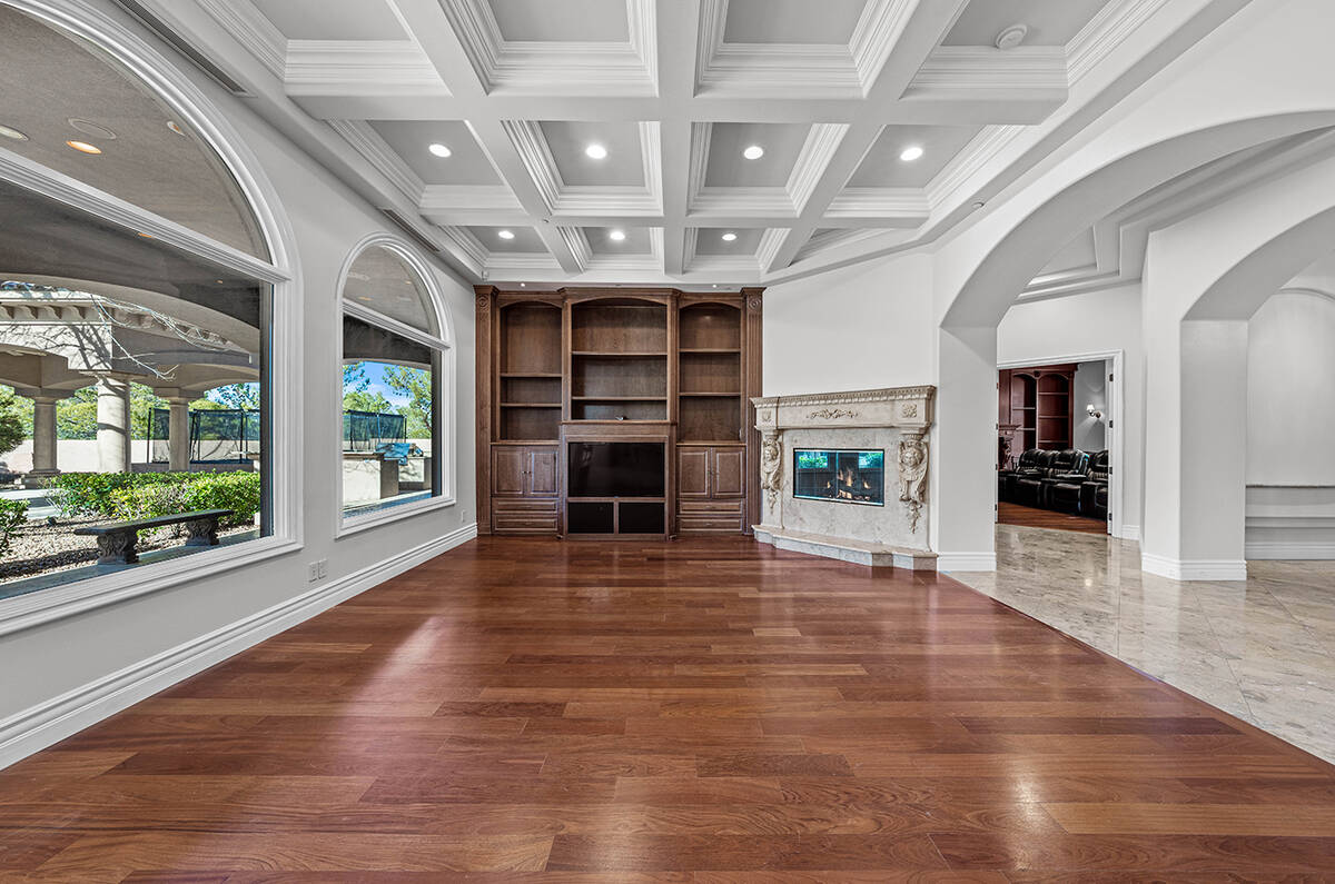 A living area features a fireplace. (Berkshire Hathaway Home Services)