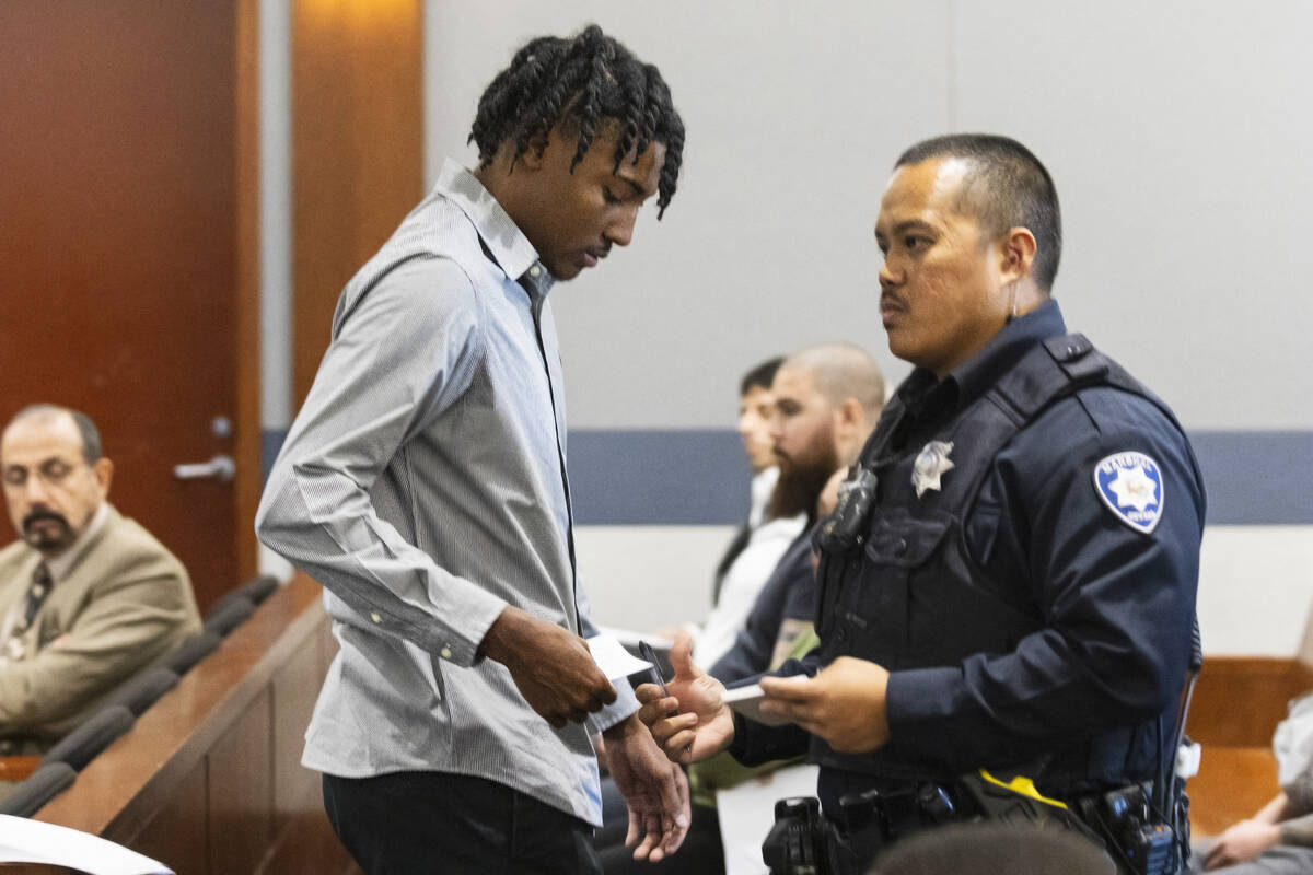 Former Bishop Gorman High School basketball standout Zaon Collins, who is accused of causing a ...