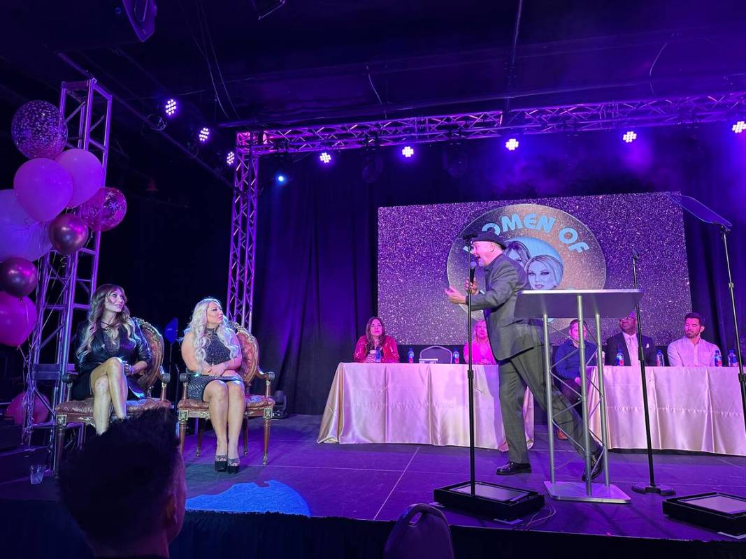 Comic John Bizarre is shown at the birthday party and roast for Angela Stabile and Tiffany Mond ...