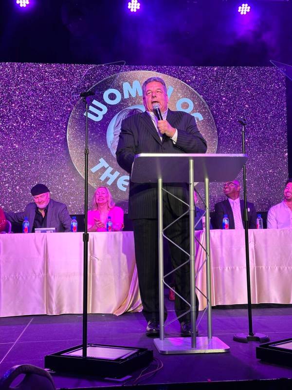 Ex-"Sopranos" cast member and onetime Riviera Entertainment Director Steve Schirripa emcees the ...