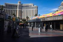 The Grand Bazaar Shops on the Strip in Las Vegas in February 2023. (Rachel Aston/Las Vegas Revi ...