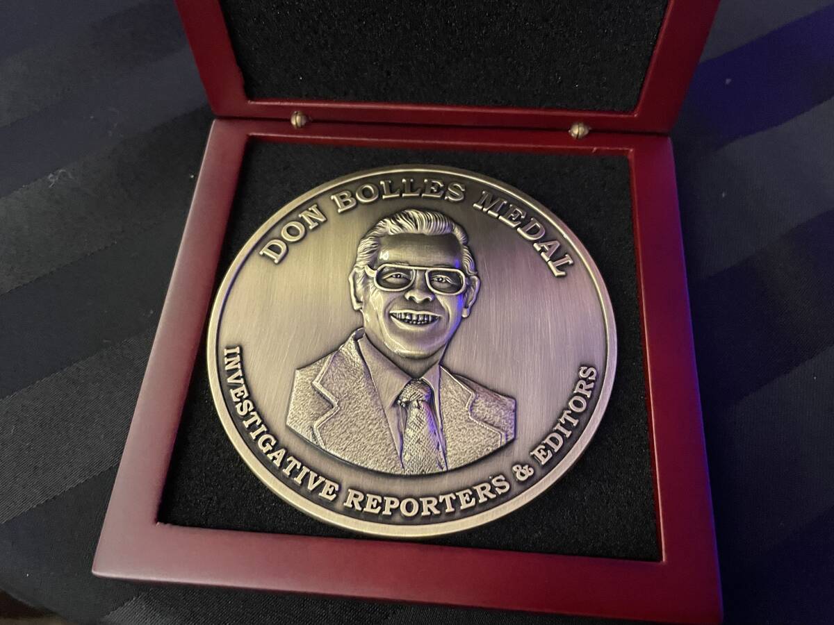 Jeff German was posthumously awarded the prestigious Don Bolles Medal at the national Investiga ...