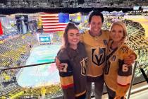 Mr. Las Vegas Wayne Newton is shown with his daughter, Lauren, and wife, Kathleen, at T-Mobile ...