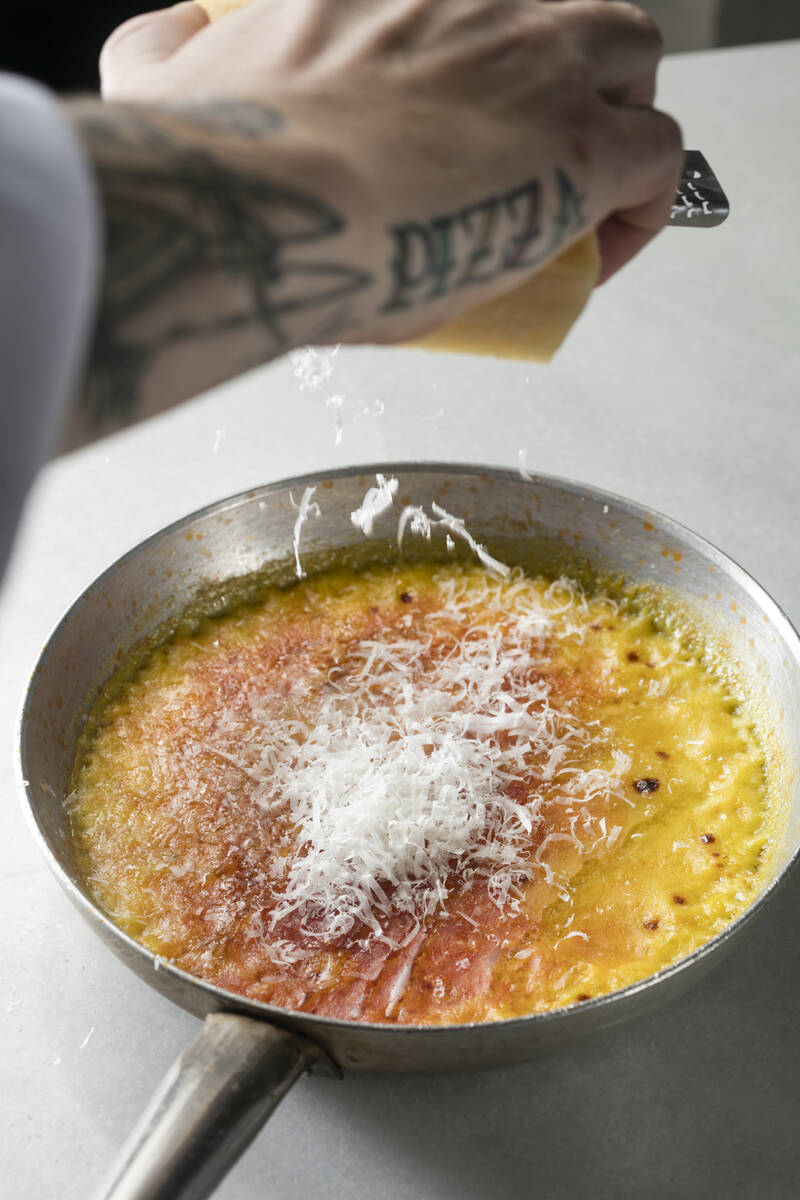 Mamaliga, a dish akin to polenta native to the Balkans, is a signature offering at HaSalon, an ...