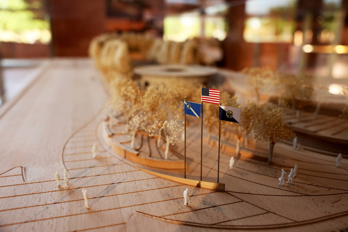 A model by SWA Group is on display at the Clark County Government Center in Las Vegas Monday, J ...