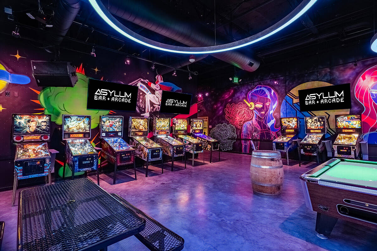 Asylum Bar + Arcade at Area15. (Courtesy of Area15)