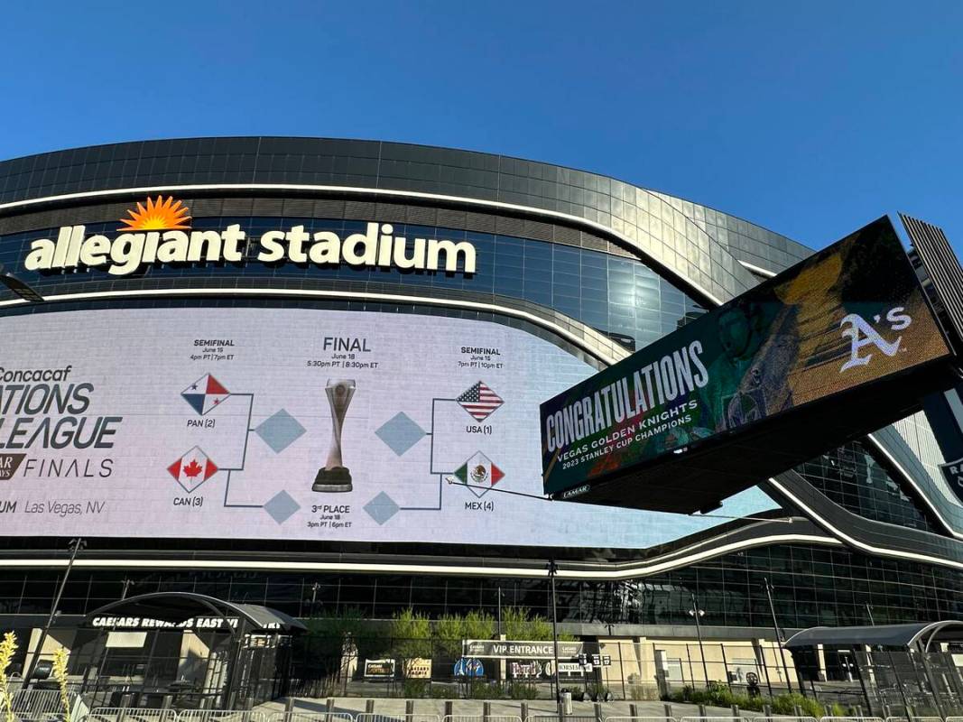 The Oakland Athletics took out digital billboard space in Las Vegas to congratulate the Golden ...