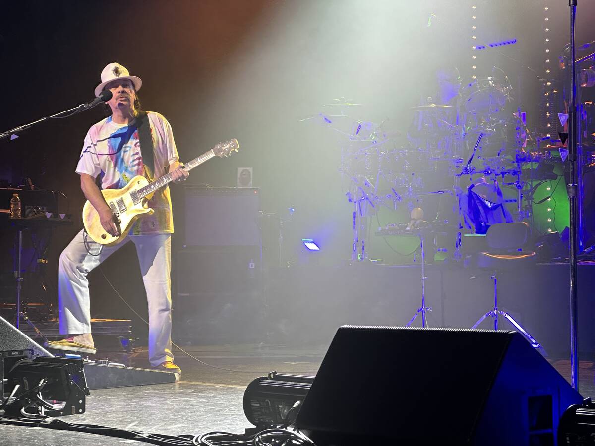 Carlos Santana is shown at Beacon Theatre in New York, after a premiere of his documentary "Car ...