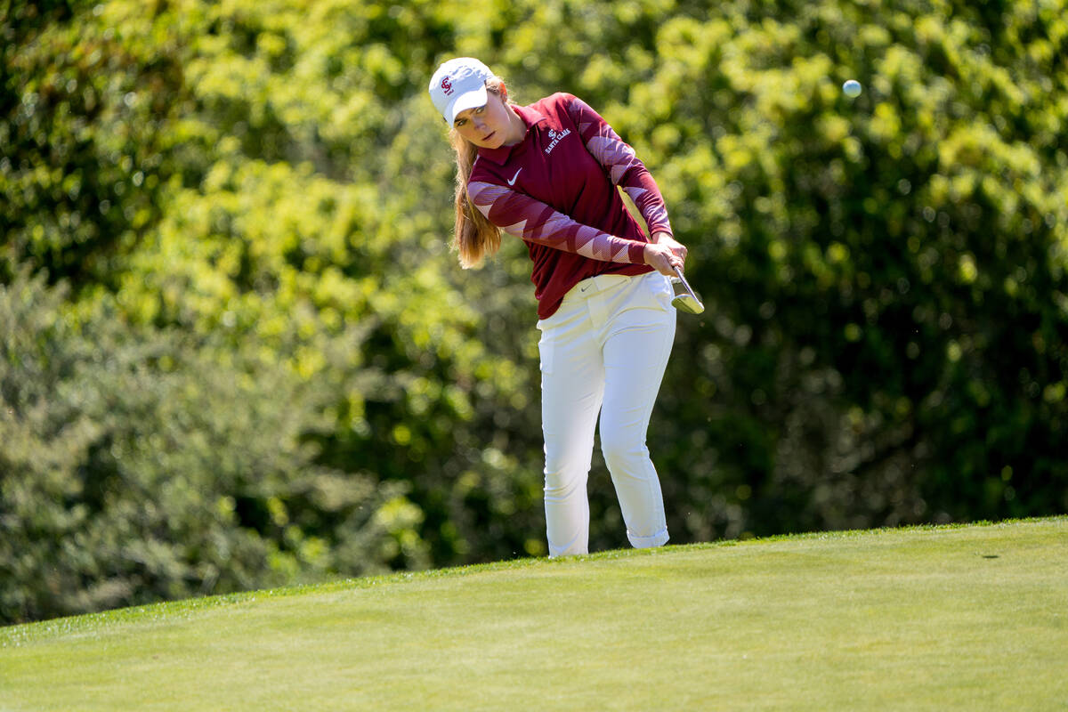 Audrey Brust won the Nevada State Women's Amateur by five shots Tuesday at The Club at ArrowCre ...