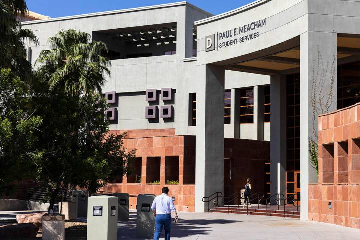 Student Services building at College of Southern Nevada at 6375 W. Charleston Blvd. is seen on ...