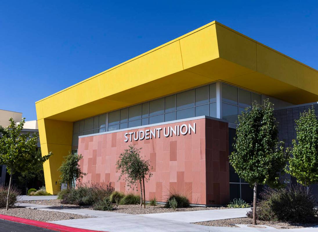 Student Union building at College of Southern Nevada at 6375 W. Charleston Blvd. is seen on Wed ...