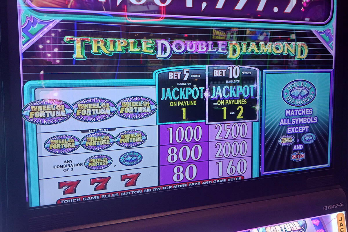 A traveler at Harry Reid International Airport in Las Vegas hit a Wheel of Fortune Triple Doubl ...