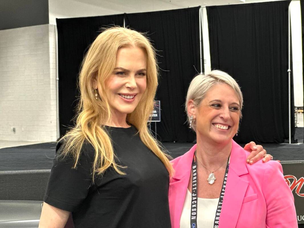 Screen star Nicole Kidman is shown with Kristi's House CEO Amanda Altman at Barrett-Jackson Las ...