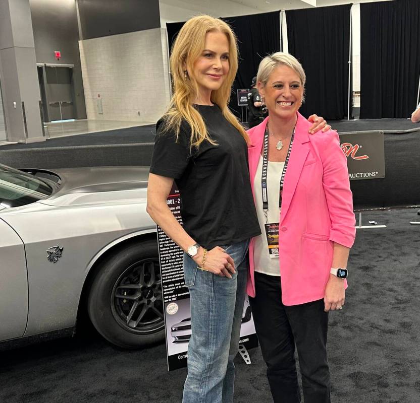 Screen star Nicole Kidman is shown with Kristi's House CEO Amanda Altman at Barrett-Jackson Las ...