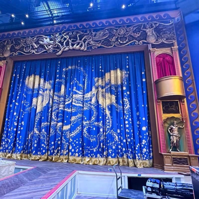 The Warner Theatre stage shown at Caesars Atlantic City, where Spiegelworld opens "The Hook" an ...