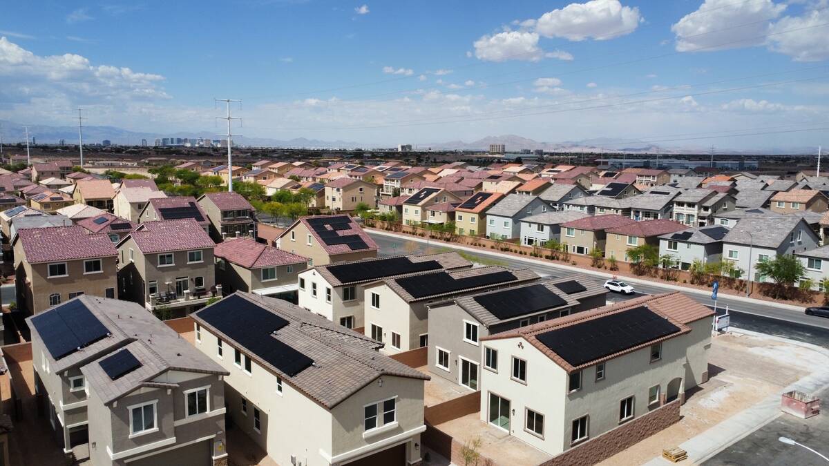 Blue Sky Trails community built by Signature Homes features rooftop solar panels as standard fe ...