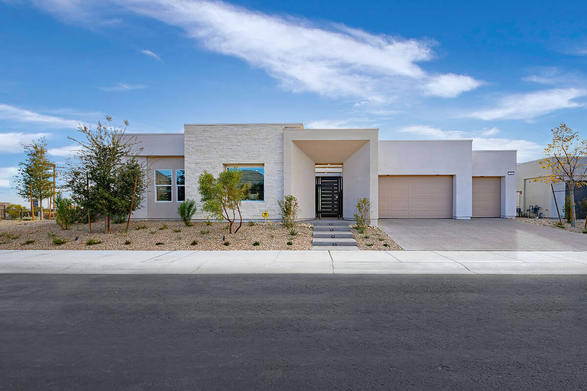 The Edward model home within The Arches community at Redpoint Village in Summerlin was built by ...