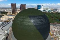 MSG Sphere is seen in March 2023 in Las Vegas. (Bizuayehu Tesfaye/Las Vegas Review-Journal)