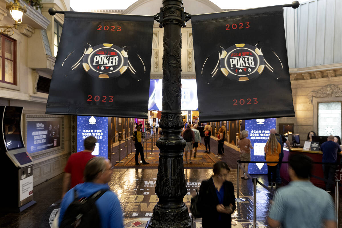 The first day of the World Series of Poker is underway at Horseshoe Las Vegas on Tuesday, May 3 ...