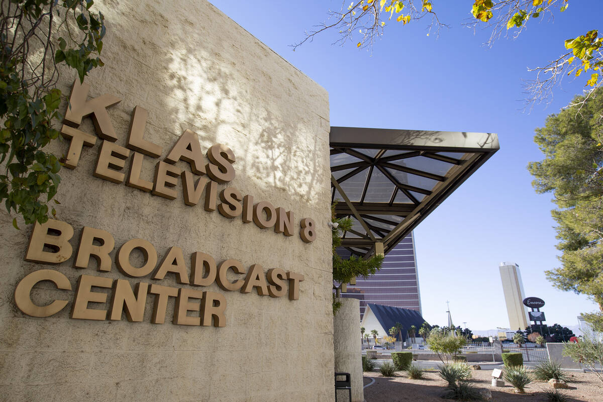 The KLAS-TV, Channel 8, building is seen on Wednesday, Dec. 2, 2020, in Las Vegas. The channel ...