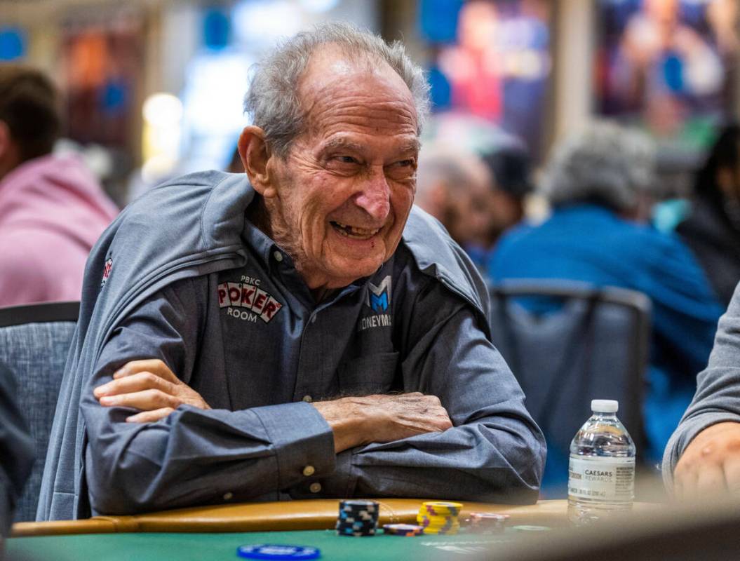 Eugene Calden at 100-years-old is enjoying being the oldest player during the final starting fl ...