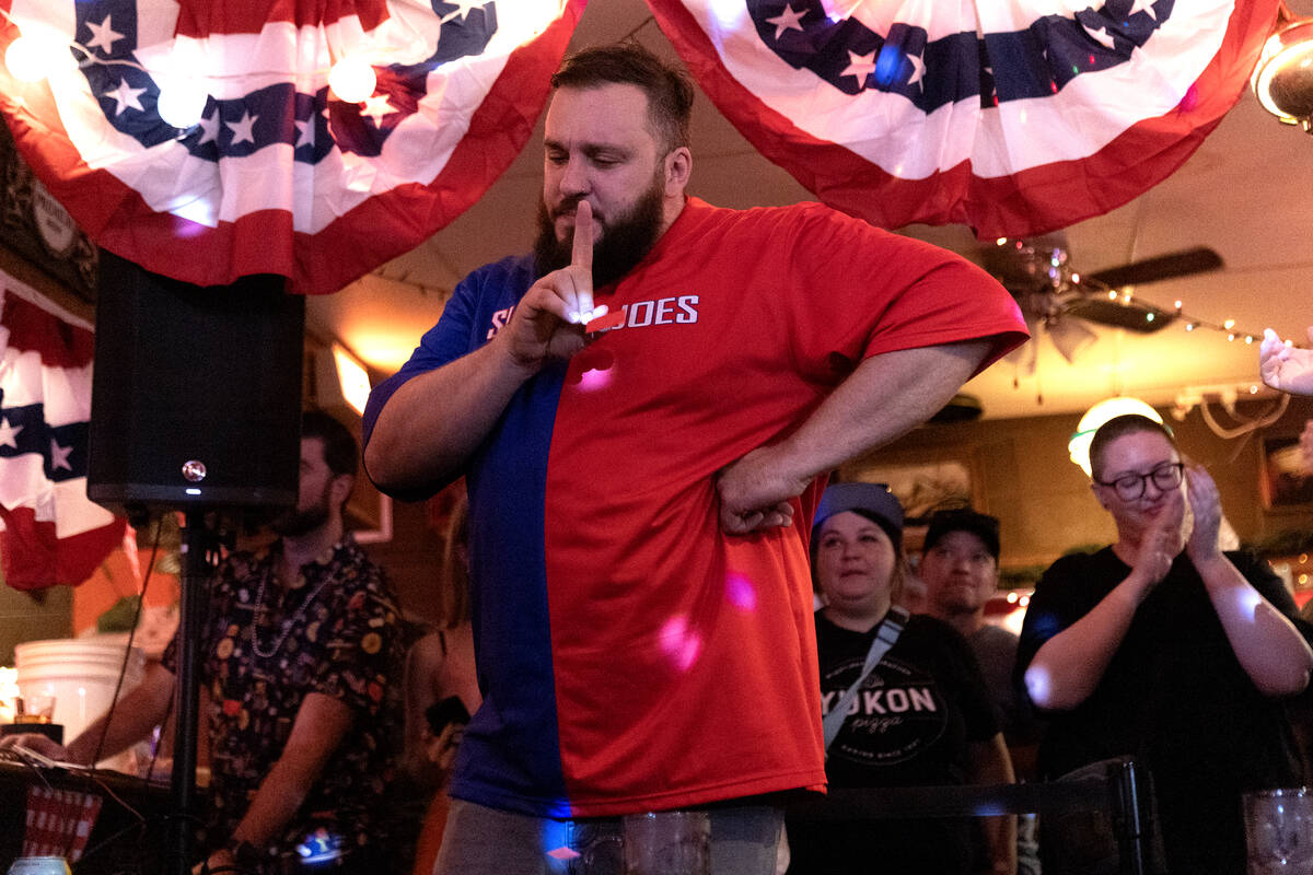 Jordan Jackson, winner of the third annual Fourth of July hot dog eating contest at The Silver ...