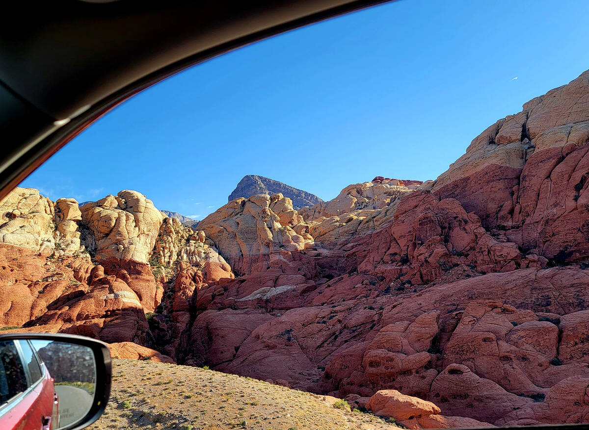 A drive in an air-conditioned car on the 13-mile, one-way scenic loop is one way to enjoy Red R ...