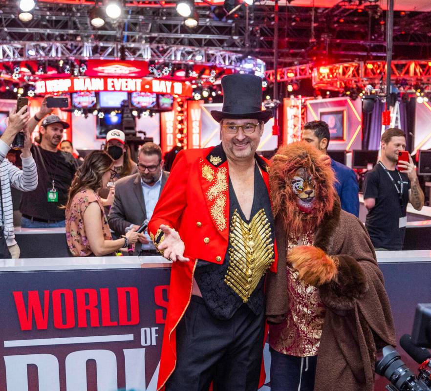 Phil Hellmuth as the “The Greatest Showman!" with Daniel "Jungleman" Cate ...