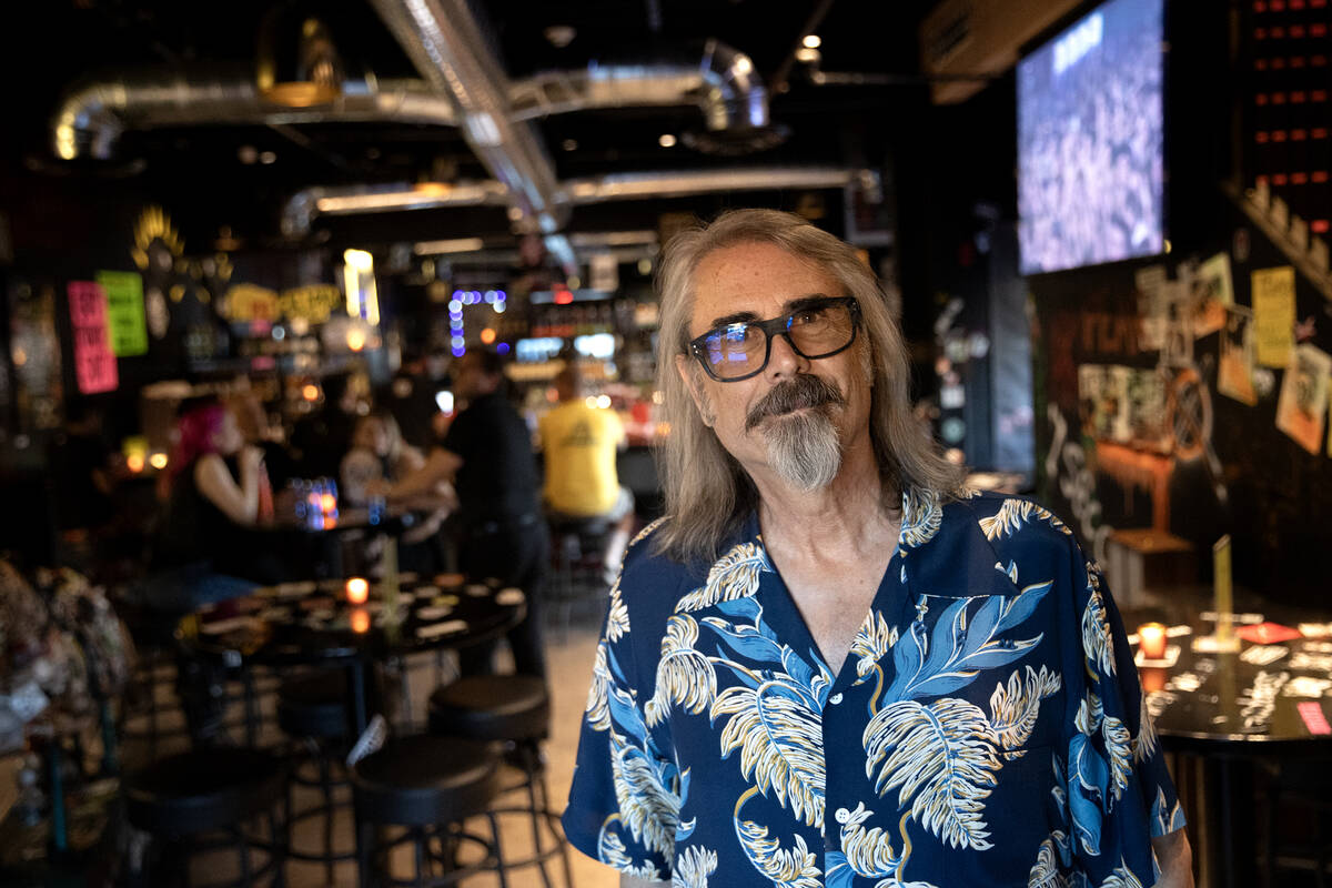 P Moss, owner of The Triple Down bar in The Punk Rock Museum, at the punk rock themed bar on Th ...