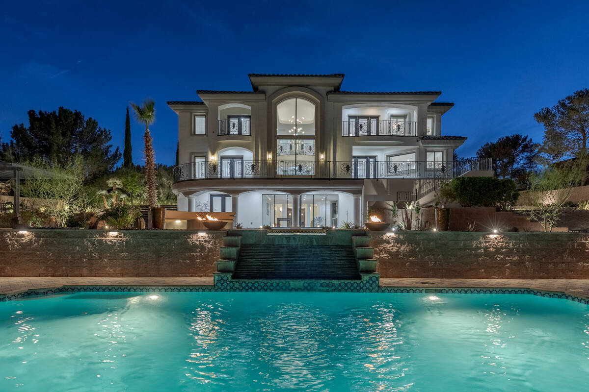 Realtor Jordan Betten is offering a free Ferrari with this $4.8 million mansion in Henderson in ...