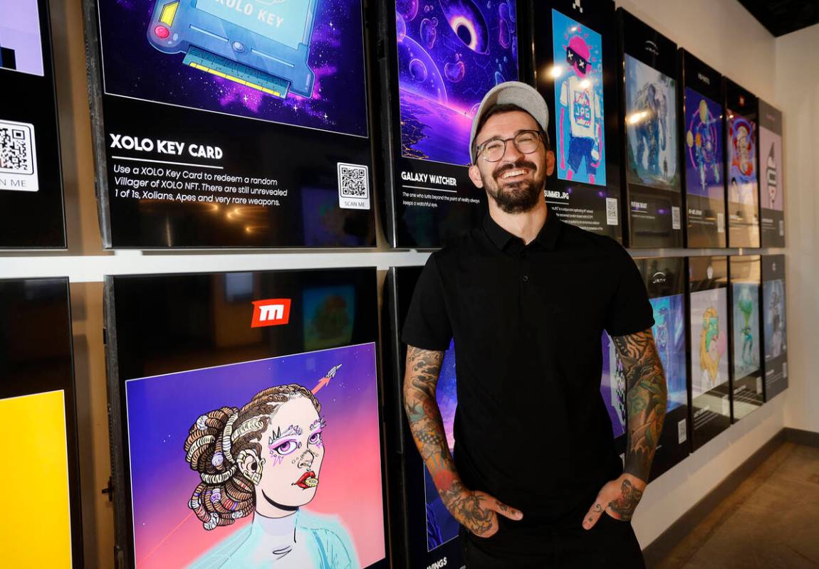 JRNY Gallery founder Tony Spark poses for a photo at his gallery on Main Street, Friday, July 7 ...