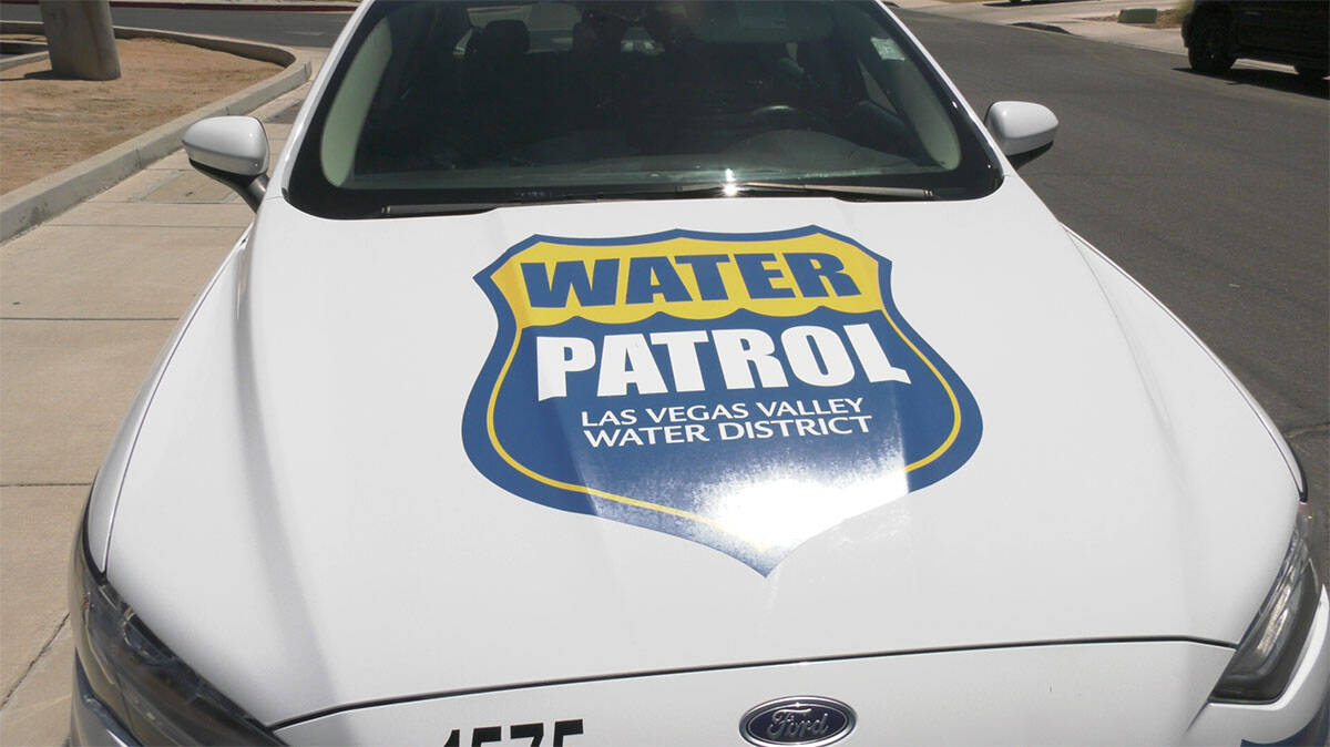 A Las Vegas Valley Water District water patrol car. (Las Vegas Review-Journal)