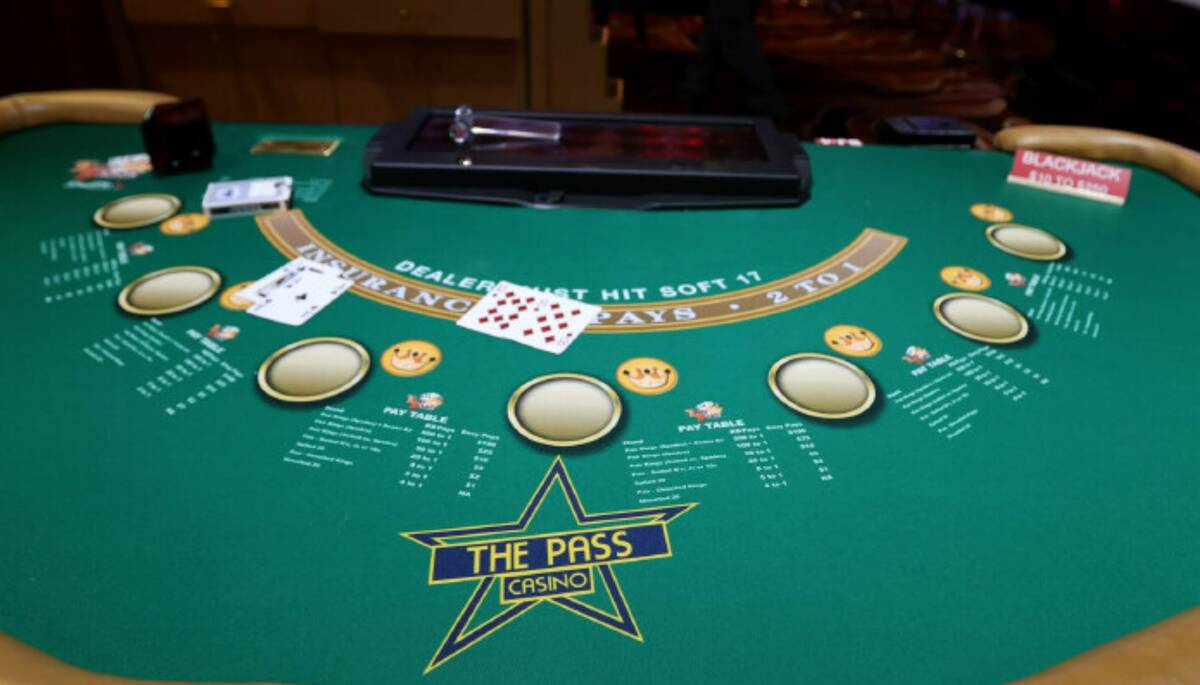 A blackjack table (K.M. Cannon/Las Vegas Review-Journal)