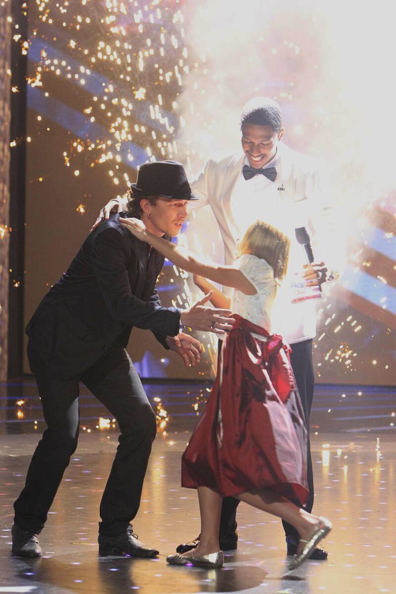 Michael Grimm, Nick Cannon and Jackie Evancho are seen on "America's Got Talent" in 2010. (Trae ...