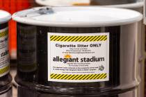 Allegiant Stadium is the first stadium in the U.S. to divert cigarette waste from the landfill ...
