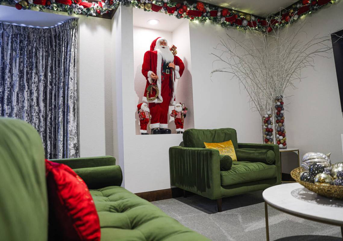 The Christmas suite, one of the themed suites at the Westgate hotel-casino in Las Vegas, Wednes ...