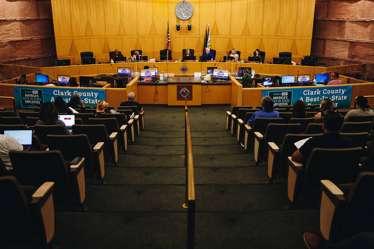 Clark County’s 1 October Memorial Committee meets to review and discuss different memorial co ...