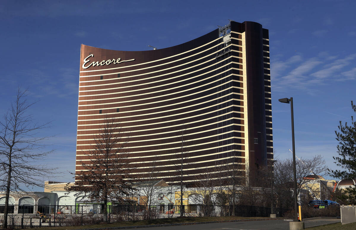 Encore Boston Harbor luxury resort and casino in Everett, Mass. (Steven Senne, File)