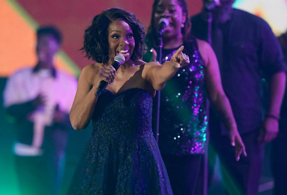 Gladys Knight performs at the CMT Music Awards at the Bridgestone Arena on Wednesday, June 9, 2 ...