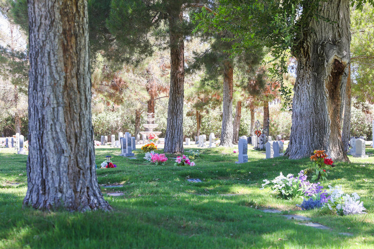 The Craig Road Pet Cemetery on June 30, 2023, in Las Vegas. (Daniel Pearson/Las Vegas Review-Jo ...