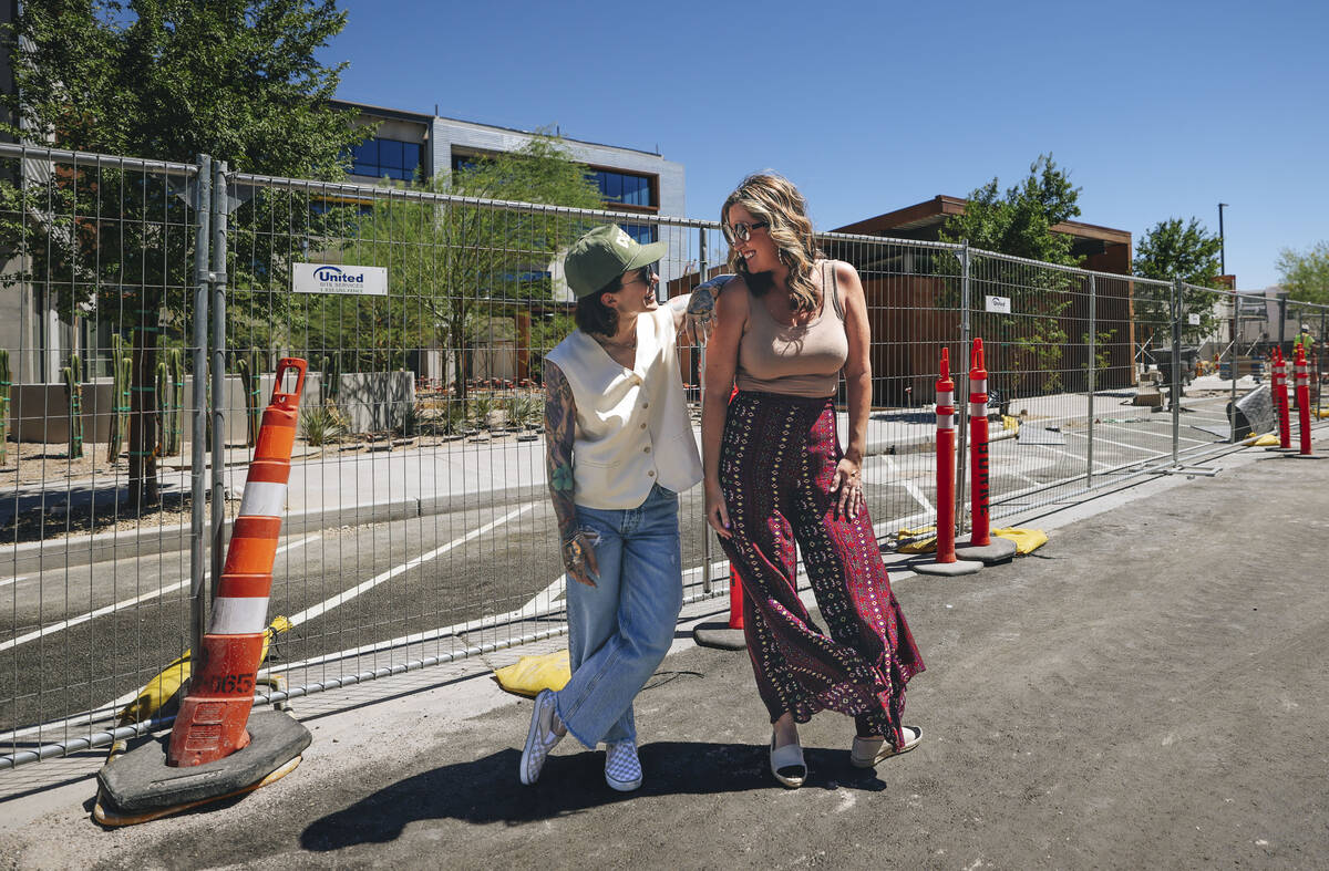 Amalie Zinsser, left, community director for UnCommons, and Heather Vincent, head of community ...