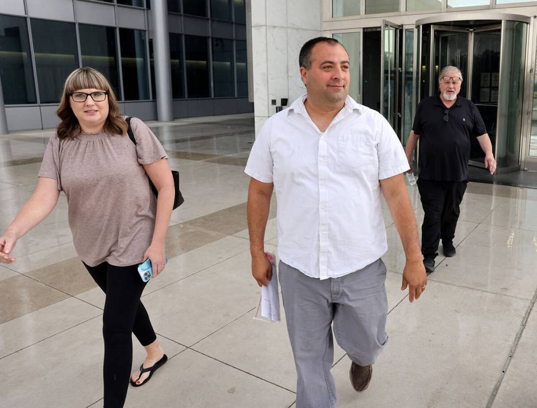 Nye County Sheriff’s Office Capt. David Boruchowitz walks out of the Lloyd George U.S. Courth ...