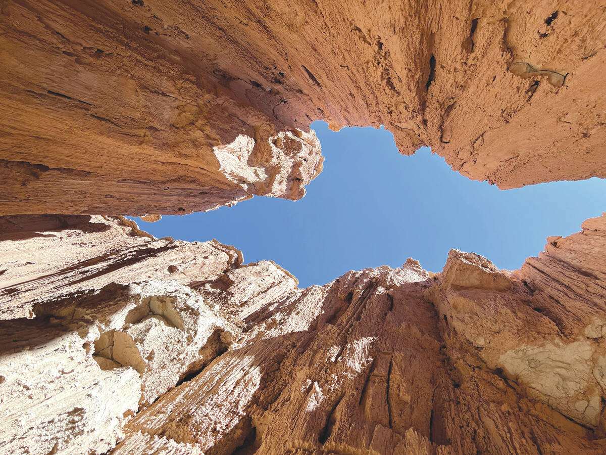 Carri Geer Thevenot Las Vegas Review-Journal Cathedral Gorge State Park is located in a v ...