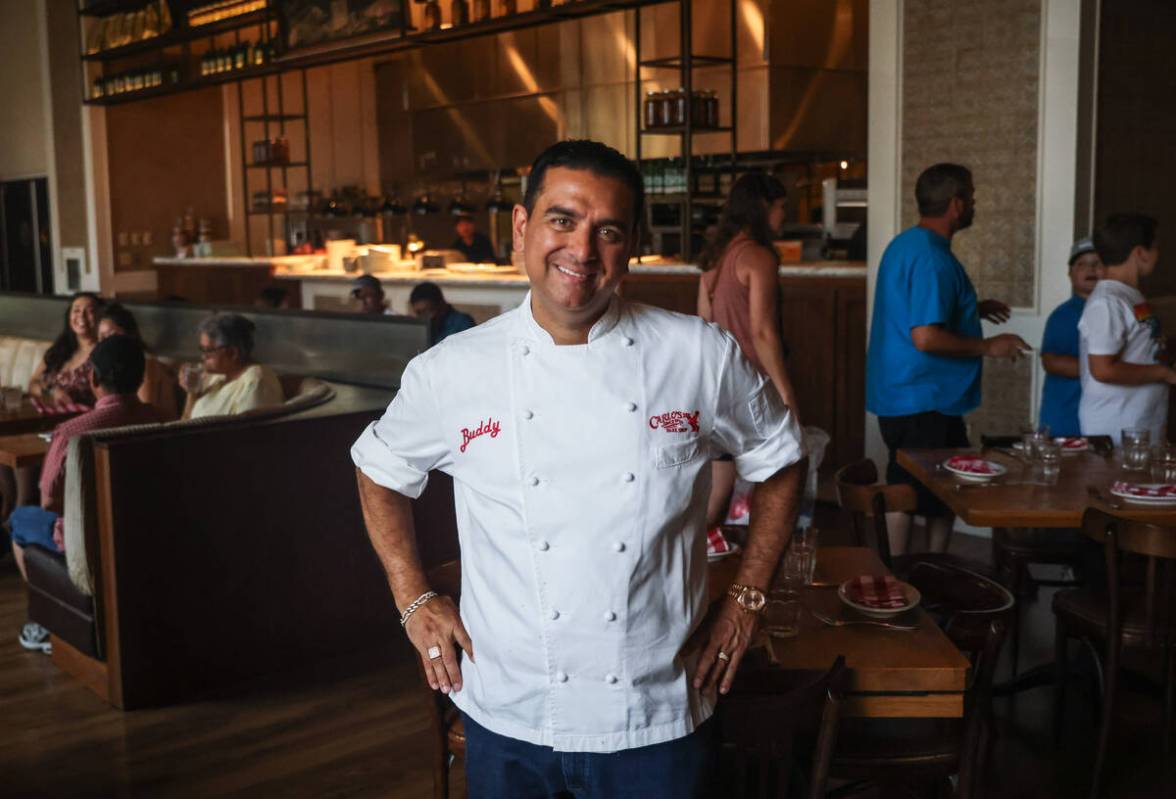 Buddy Valastro, of "Cake Boss" TV show fame, at his restaurant, Buddy V’s Ristorante, at the ...