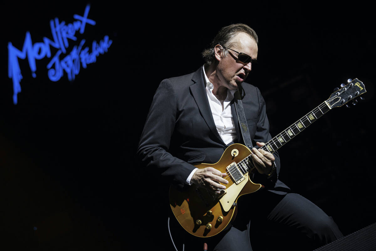 Blues rock guitarist, singer and songwriter Joe Bonamassa from the U.S. performs on the Auditor ...